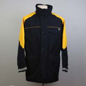 Gore-tex Men's Rain Coat German Post M/L Black Yellow
